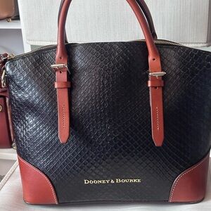 NWT Dooney & Bourke Black and Brown Satchel